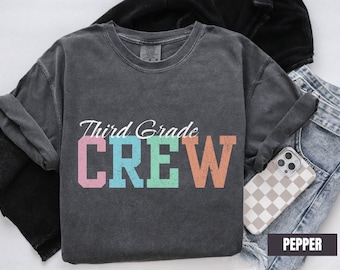 Third Grade Teacher Unisex Garment-Dyed T-Shirt, Fun Classroom Tee, Back to School Gift, Teacher Appreciation, Education Apparel