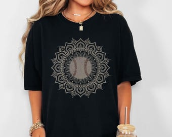 Camiseta de béisbol para mamá, camiseta de cuello redondo con colores cómodos para mamá, regalo para mamá, camisetas de béisbol, camisetas para el Día de la Madre