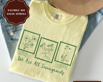 Maglietta pro immigrazione, maglietta anti ICE per i diritti umani, maglietta di protesta per l'uguaglianza liberale degli immigrati Comfort Colors®, regalo per attivista