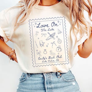 Lake Bachelorette Shirt, Love On The Lake Comfort Colors Custom Camp Bach Party Shirts, Camping Girls Trip Bridal Gifts, Hiking Bach Tees