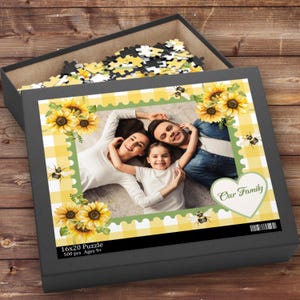 Personalized Photo Puzzle, Custom 500 Piece Jigsaw Puzzle Gift, Custom Picture Puzzle Anniversary Wedding Birthday Pet Gifts, Unique Gift