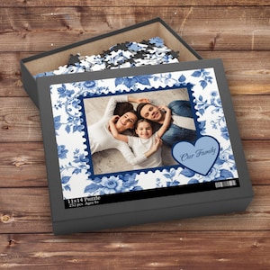 Personalized Photo Puzzle, Custom 252 Piece Jigsaw Puzzle Gift, Custom Picture Puzzle Anniversary Wedding Birthday Pet Gifts, Unique Gift