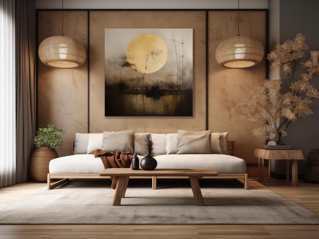 Japandi Abstract Wall Art - Wabi Sabi Art - Minimalist Japandi Decor ...