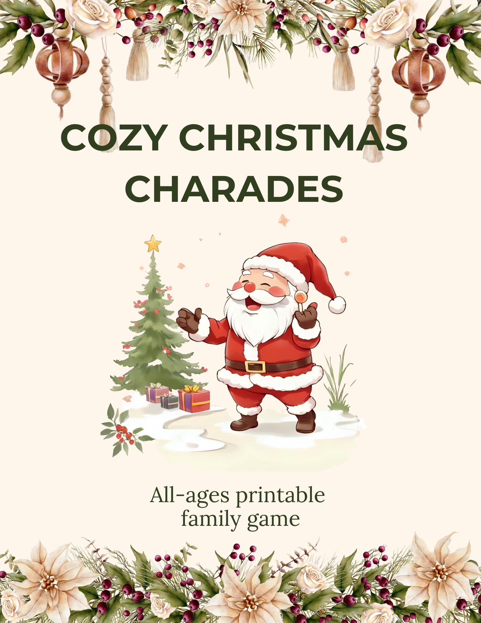 Cozy Christmas Charades – Printable Family Game | All-ages Holiday ...