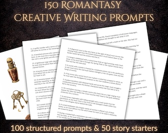 150 Romantasy Writing Prompts Story Starters PDF Download