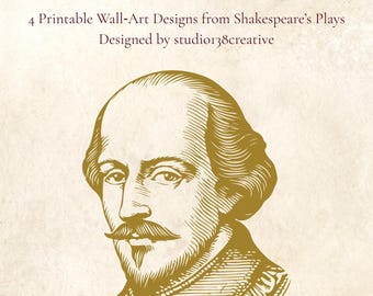 Shakespeare Quote Poster Set: Literary Classroom Decor (Digital Download A4/A3/US Sizes)