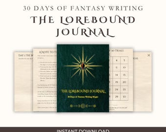 30-Day worldbuilding fantasy creative writing prompts pdf journal for writers