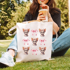 Devon Rex Einkaufstasche, Devon Rex-Liebhaber, Devon Rex Geschenk, Devon Rex Mutter, Tasche im Koketten Stil