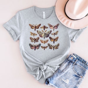 Moth t-shirt, goblincore moth shirt, moth tee, moth shirt, vintage moth tshirt, cottagecore tshirt, insect tshirt, bug tshirt, moth gift,