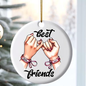 Custom best friends ornament christmas gift for bestie gift for teen girl christmas gift for daughters friends