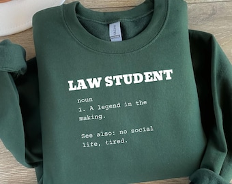 Zabawna bluza ze studentem prawa: przytulny prezent dla studenta prawa