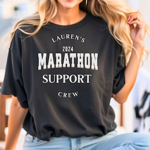Custom Marathon support crew shirt, marathon tee, support crew tshirt, custom running shirt, custom running tee, custom support crew