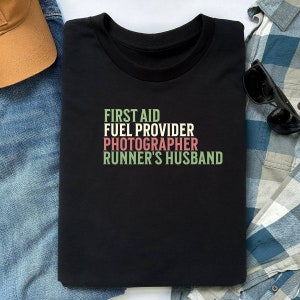 Runner's Husband Support Shirt, Marathon Gift
