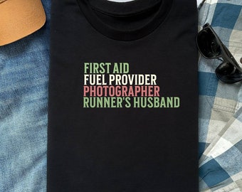 Runner's Husband Support Shirt, Marathon Gift