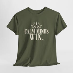 Calm Minds Win Shirt, Sacred Protection Graphic Tee, Confident Mindset Apparel, Meaningful Gift image 6