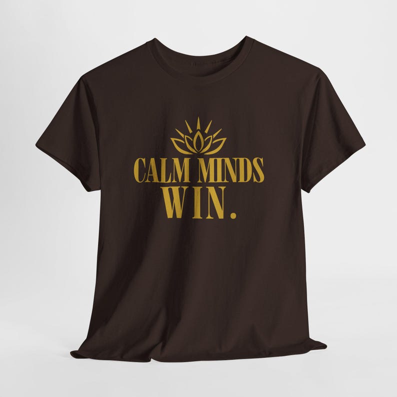 Calm Minds Win Shirt, Sacred Protection Graphic Tee, Confident Mindset Apparel, Meaningful Gift image 4