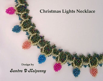 Christmas Lights Necklace Pattern
