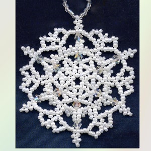 Snowflake #3 Ornament Bead Pattern SDH