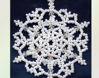 Schneeflocke #3 Ornament Bead Pattern SDH