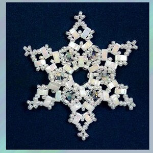 Snowflake #145 Ornament Bead Pattern SDH