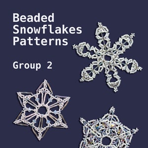 Beaded Snowflake Pattern Group 2 image 1