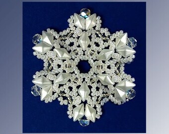 Beaded Snowflake #159 Ornament Pattern SDH