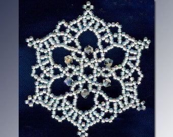 Beaded Snowflake #10 Ornament Pattern SDH