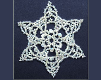 Beaded Snowflake #135 Ornament Pattern SDH