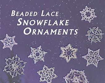 Beaded Lace Snowflake Ornaments eBook - digital download