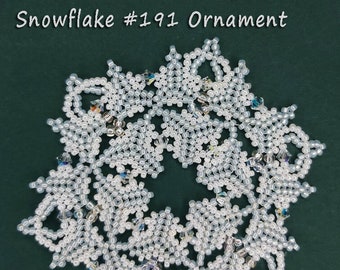 Beaded Snowflake #191 Ornament Pattern