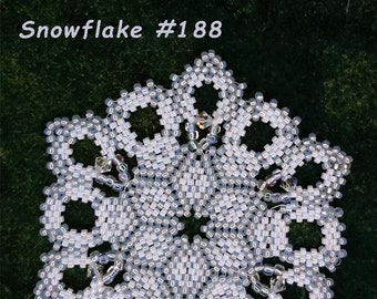 Beaded Snowflake #188 Ornament Pattern