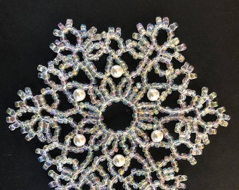 Beaded Snowflake #146 Ornament Pattern SDH