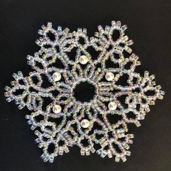 Beaded Snowflake #146 Ornament Pattern SDH