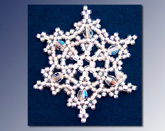 Beaded Snowflake #55 Ornament Pattern SDH