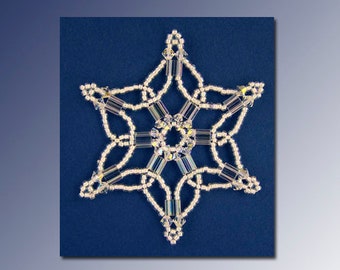 Beaded Snowflake #76 Ornament Pattern SDH