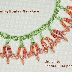 Blooming Bugles Necklace Pattern image 1