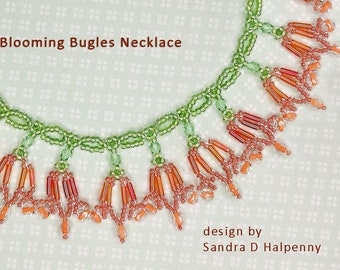 Blooming Bugles Necklace Pattern