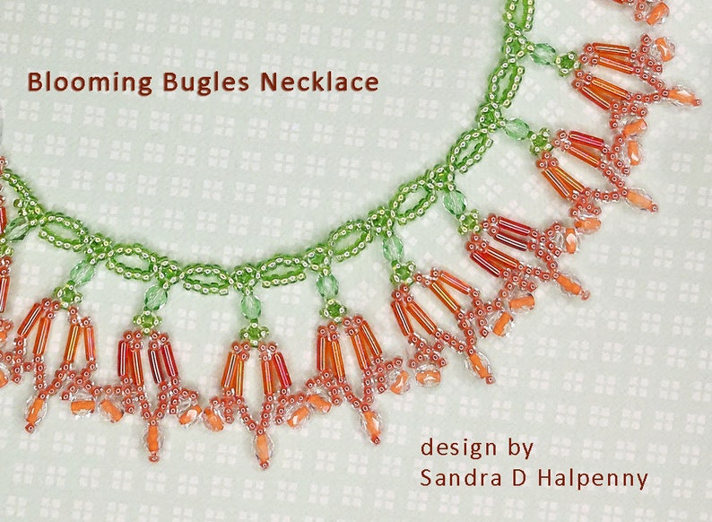 Blooming Bugles Necklace Pattern image 1