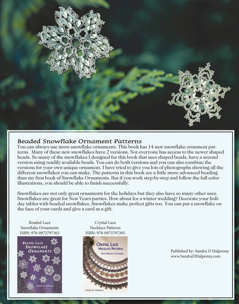 Beaded Snowflake Ornament Patterns eBook image 2