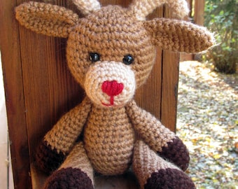 Deer Reindeer Amigurumi Crochet Pattern