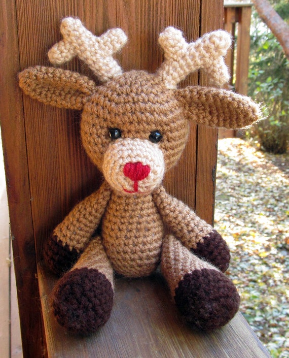 Deer Reindeer Amigurumi Crochet Pattern Etsy