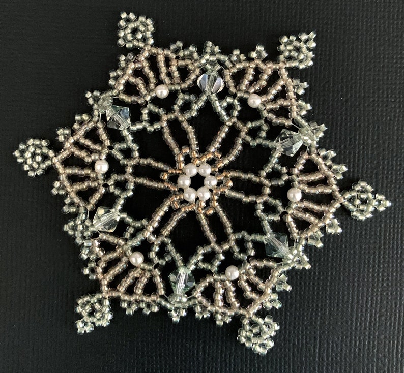Beaded Snowflake Ornament Patterns eBook image 6