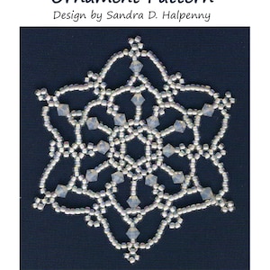 Beaded Snowflake #9 Ornament Pattern