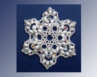 Beaded Snowflake #119 Ornament Pattern SDH