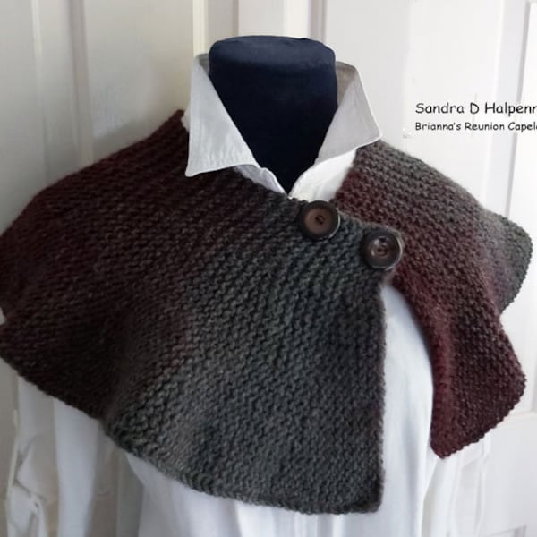 Outlanders Brianna Reunion Capelet - Loom knit Pattern