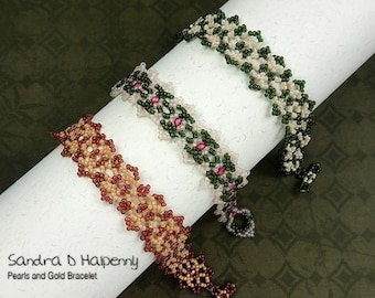 Pearls and Gold Bracelet Pattern