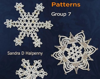 Perlen Schneeflockenmuster - Gruppe 7