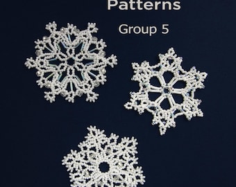 Motifs flocon de neige en perles - Groupe 5