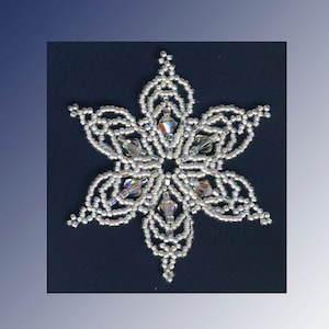 Beaded Snowflake #17 Ornament Pattern SDH