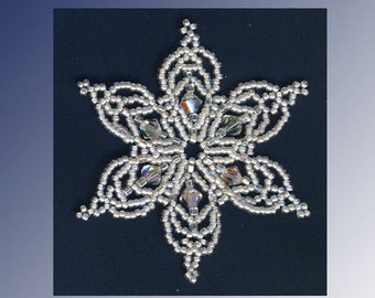 Beaded Snowflake #17 Ornament Pattern SDH